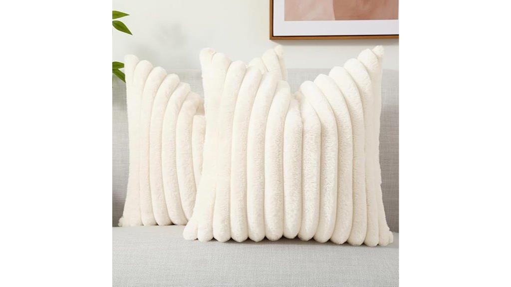 faux fur spring pillow