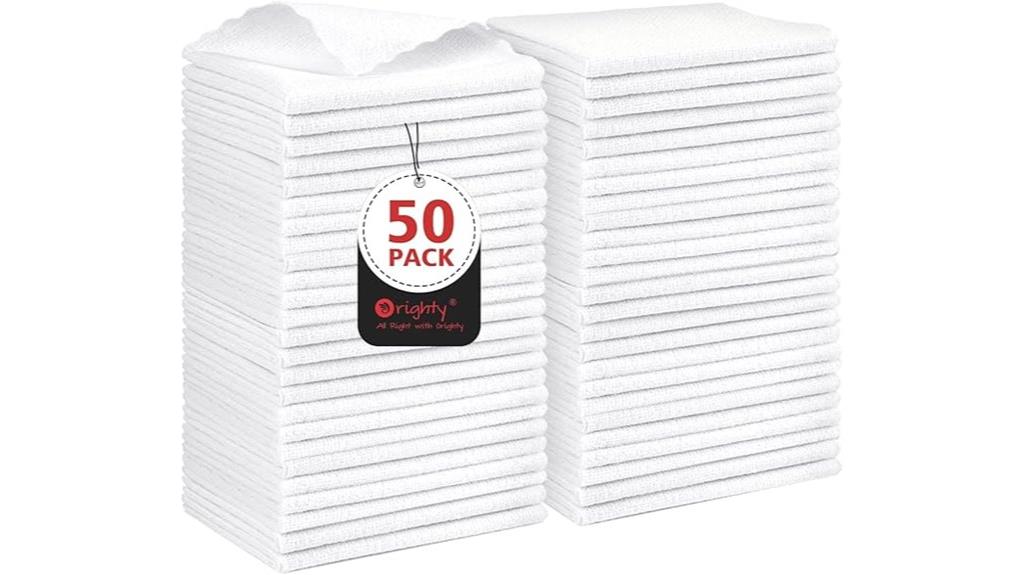 fifty microfiber cleaning cloths