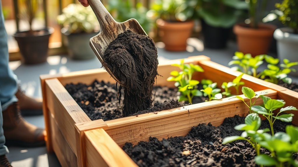 fill soil plant roots properly