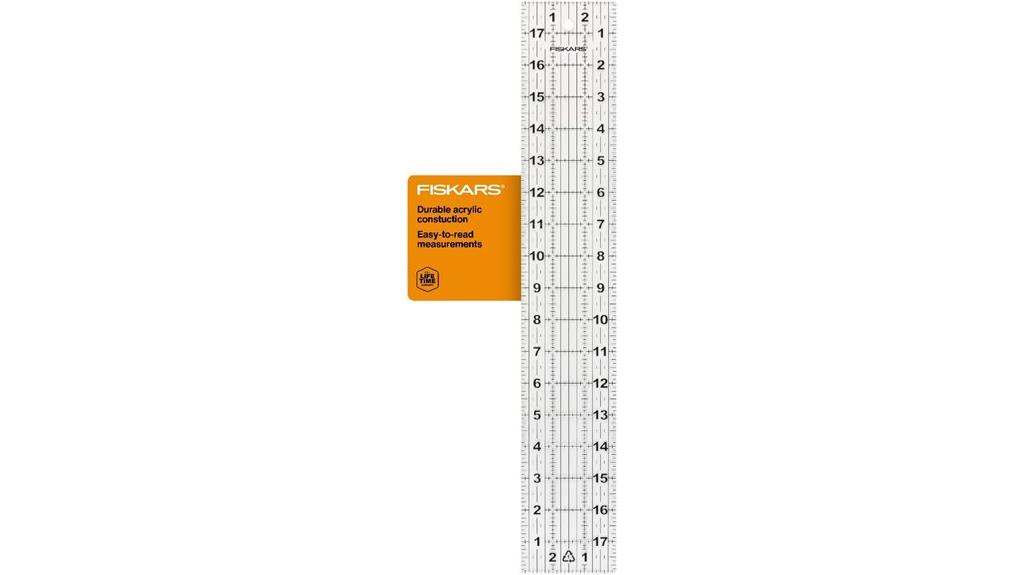 fiskars acrylic sewing ruler