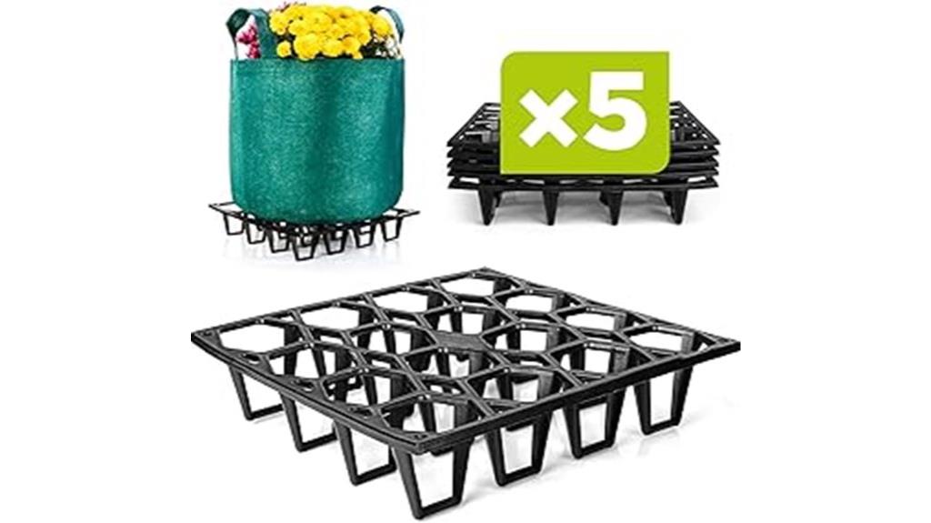 five pack plant support stands