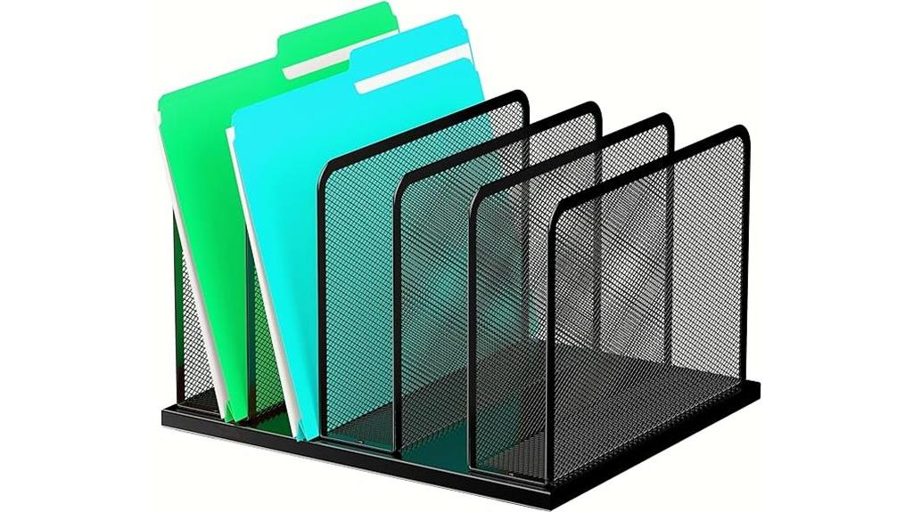 five section desk organizer