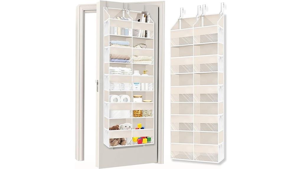 five tier beige door organizer