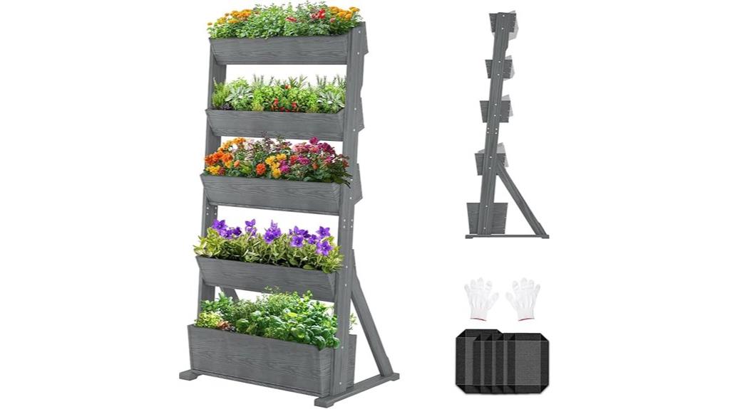 five tier garden planter