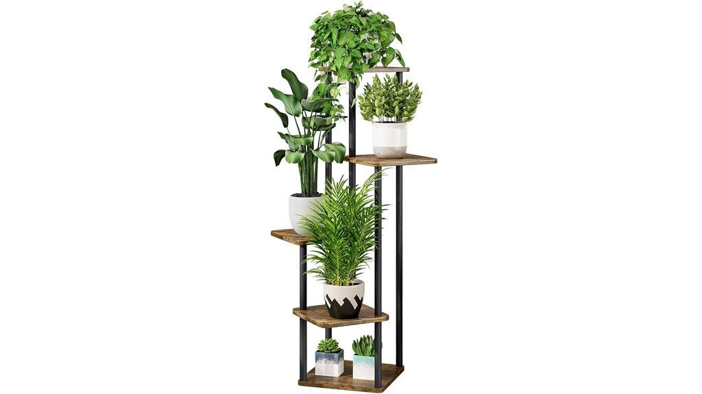 five tier indoor metal stand