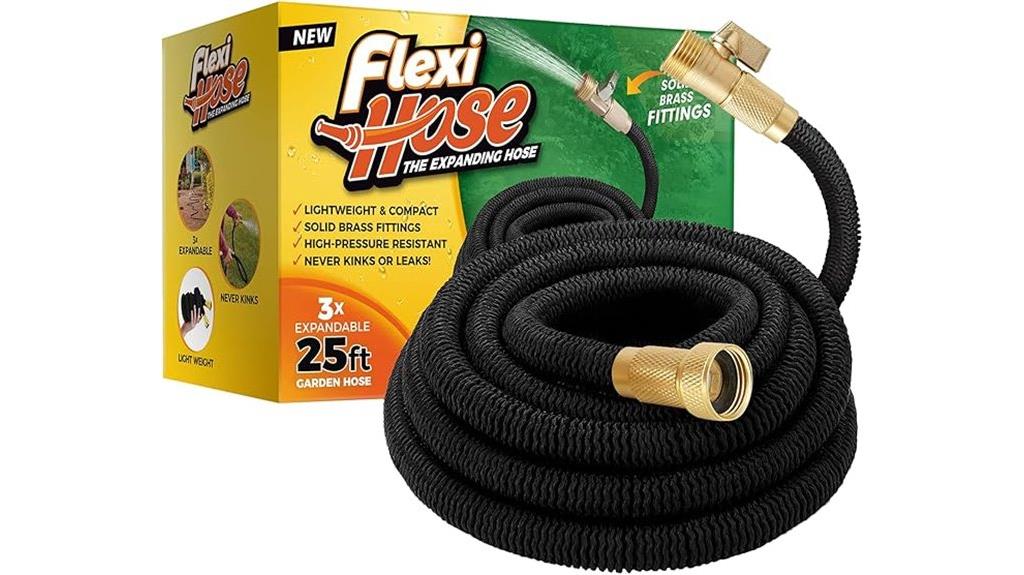 flexible 25ft black hose