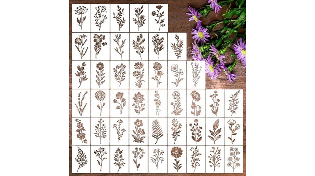 flower stencil set