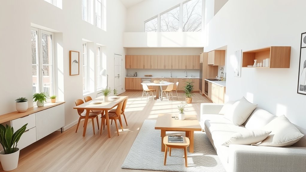 flowing open seamless spaces