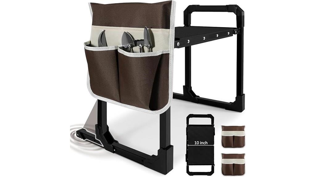 foldable garden kneeler seat