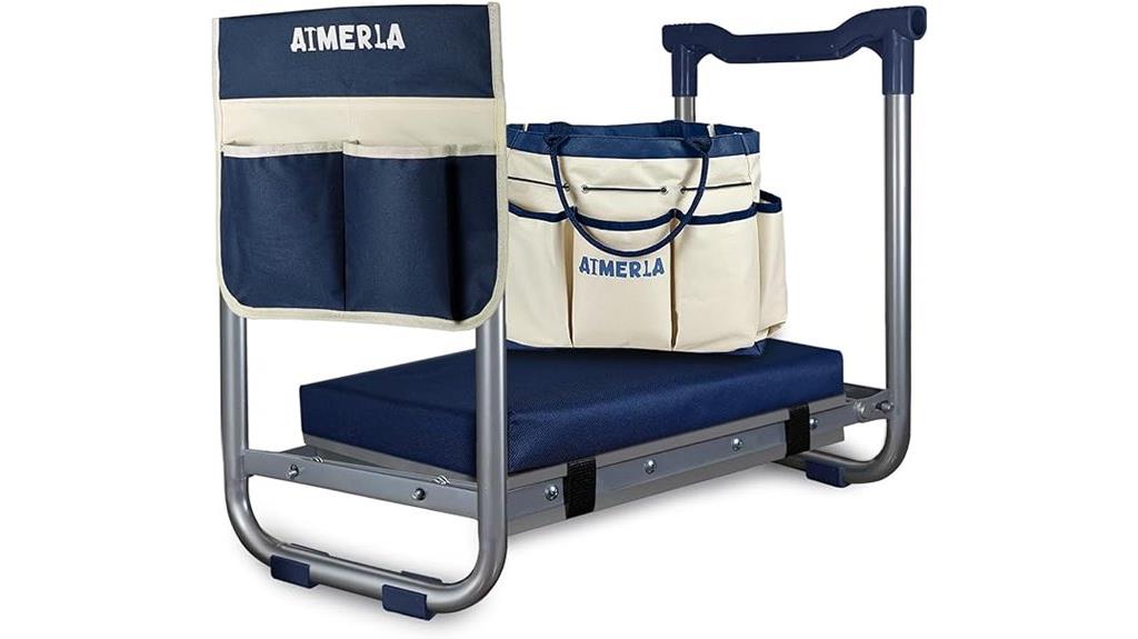 foldable garden kneeler seat