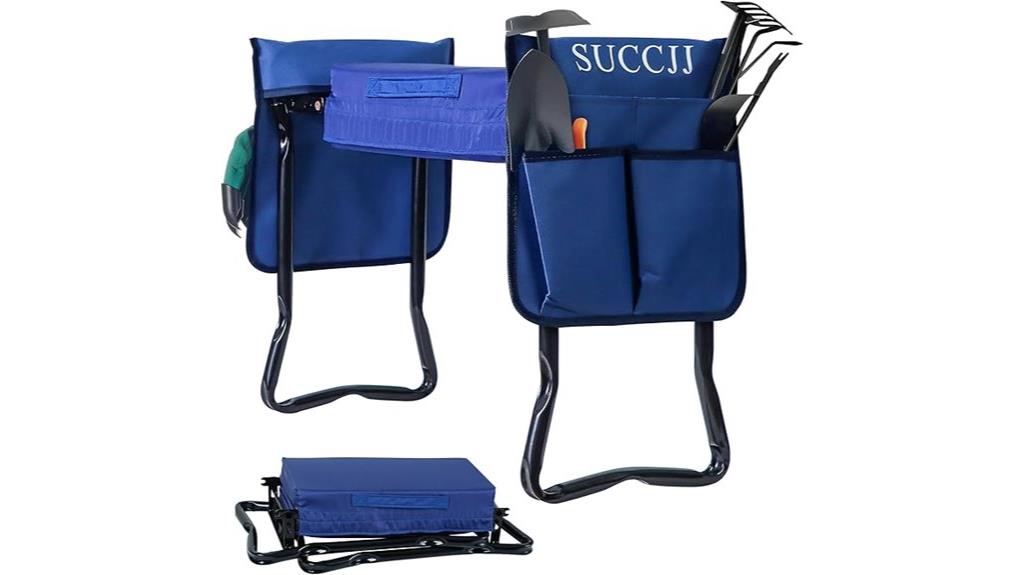 foldable garden kneeler seat