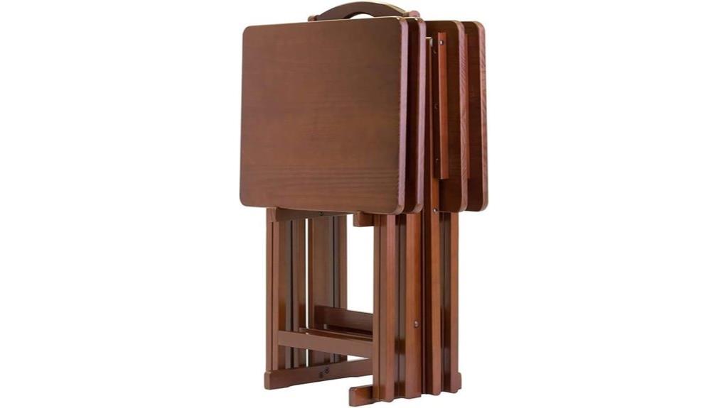 foldable snack table set