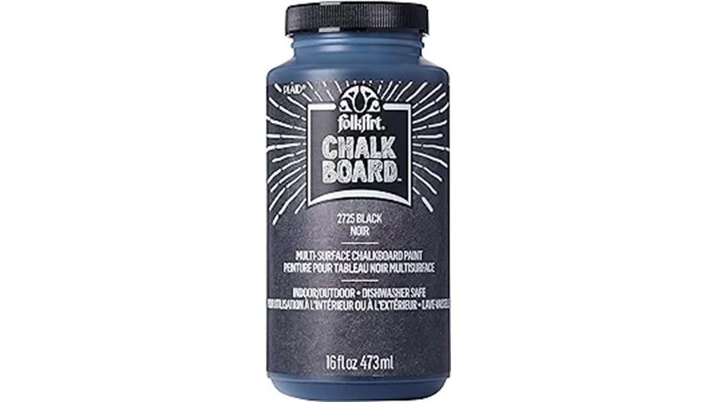 folkart chalkboard paint black