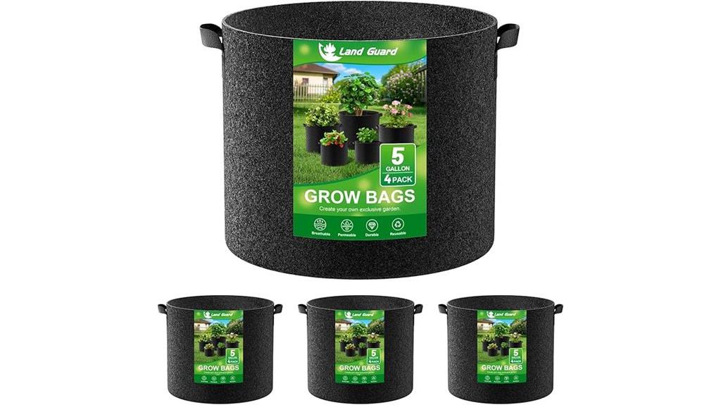 four gallon fabric grow bags