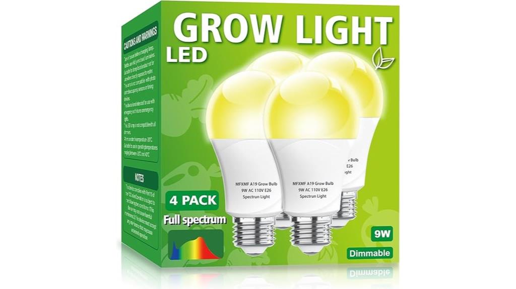 four pack led plant bulbs