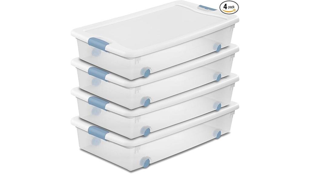 four pack storage bins