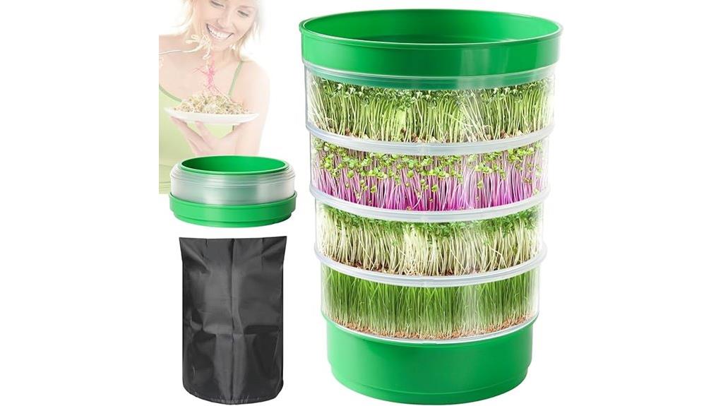 four tier sprout growing kit
