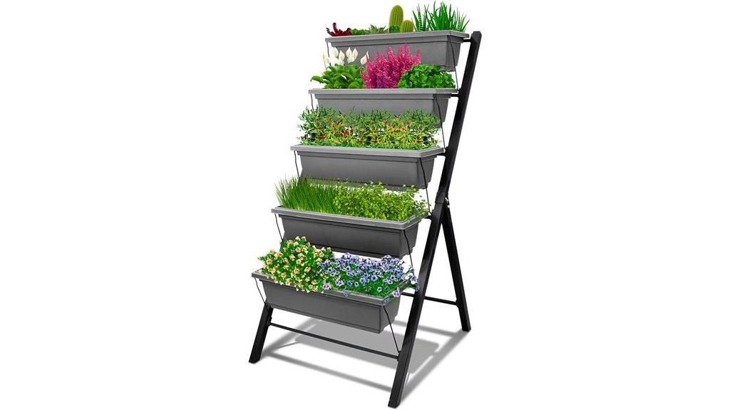 four tier vertical garden bed