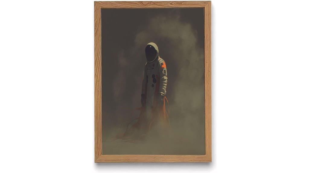 framed astronaut wall art