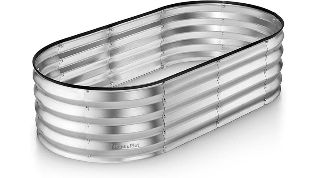 galvanized 4x2x1 garden beds