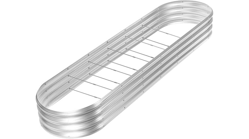 galvanized 8ft garden bed