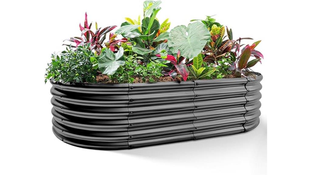 galvanized metal garden bed