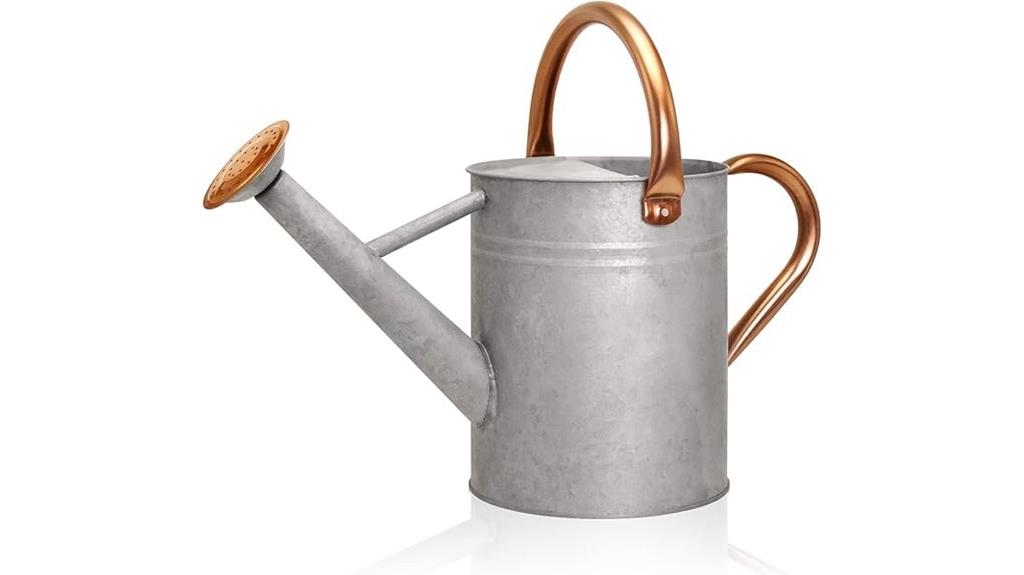 galvanized metal watering can