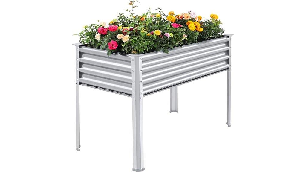 galvanized raised garden bed