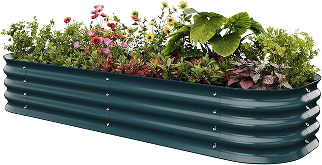 galvanized raised garden bed