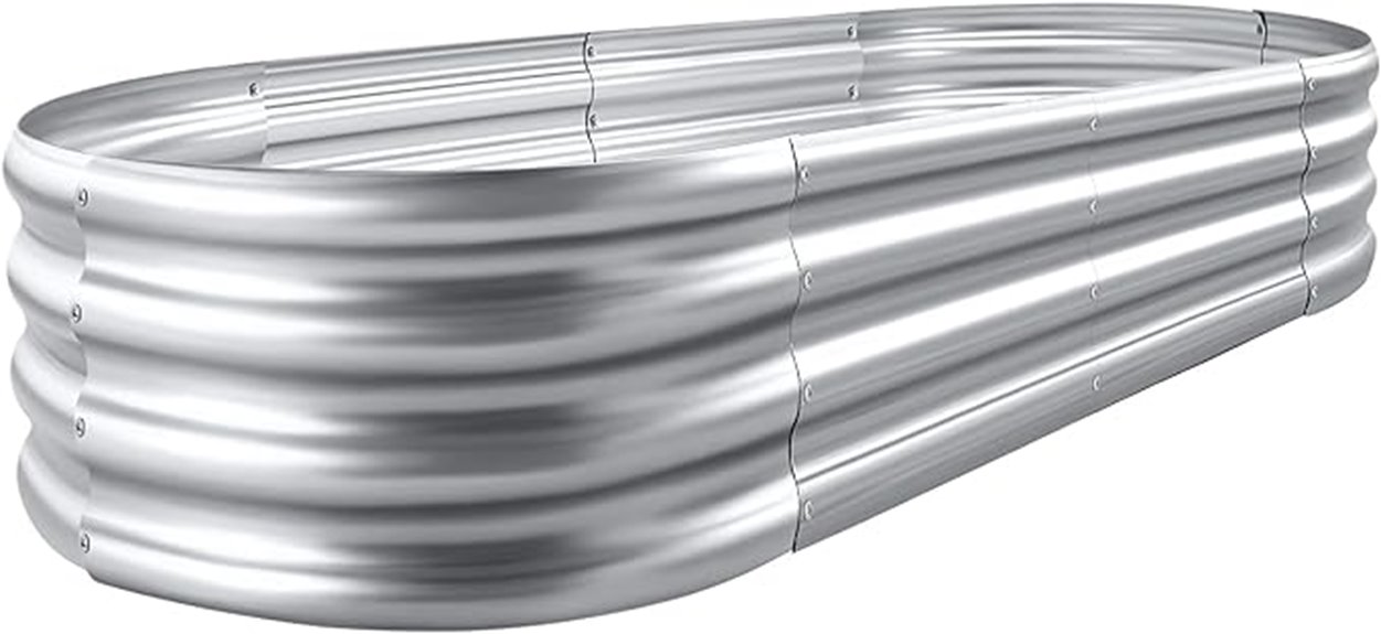 galvanized raised garden bed