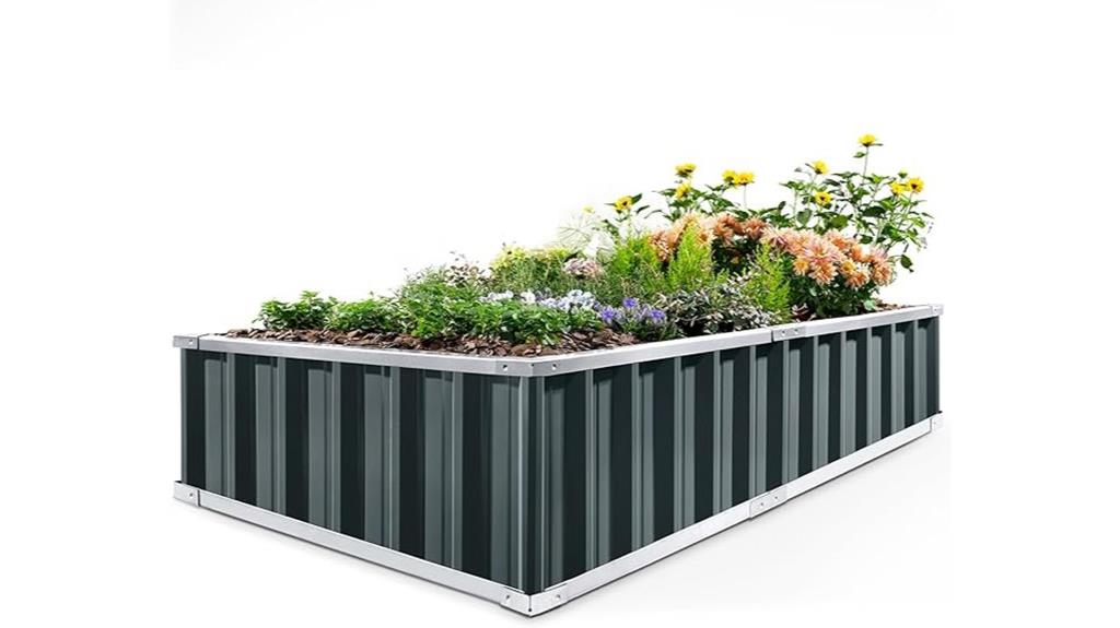 galvanized steel garden bed
