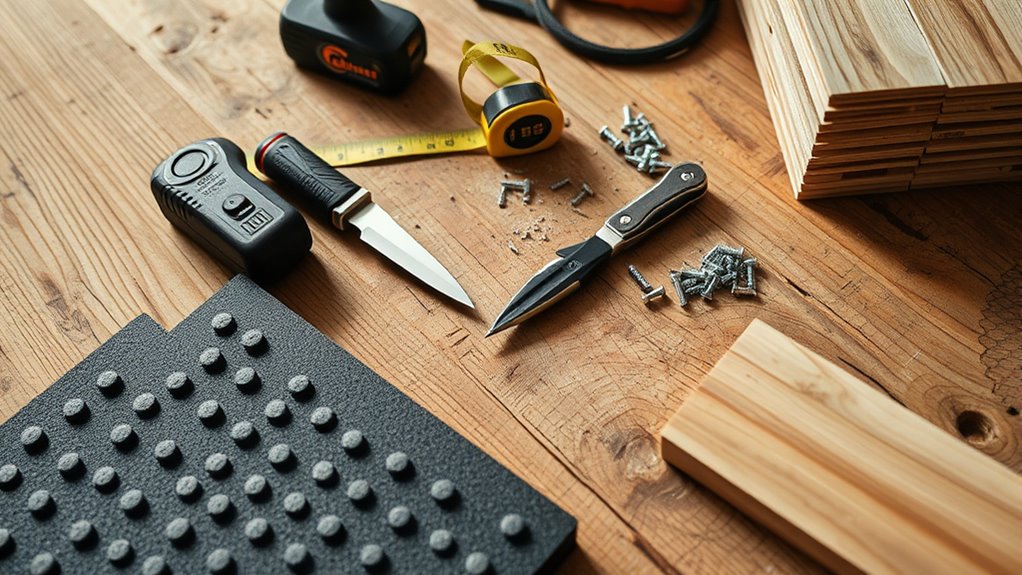 gather waterproof diy materials