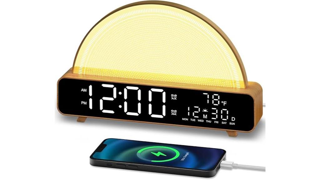 gentle wake up light sounds