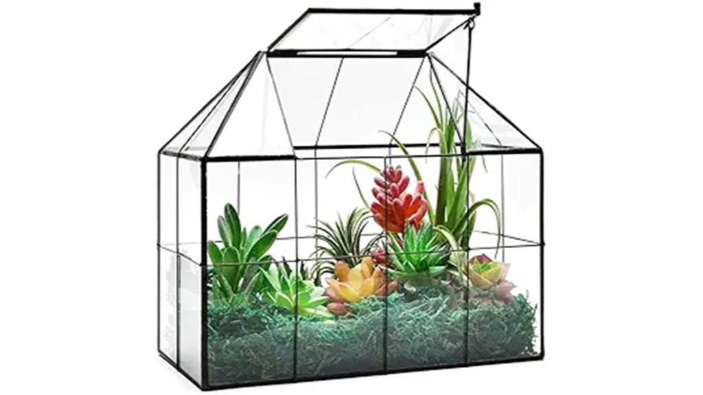 glass terrarium with lid