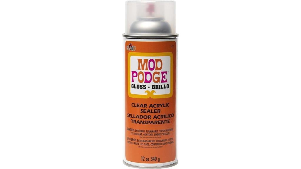 glossy acrylic spray sealer