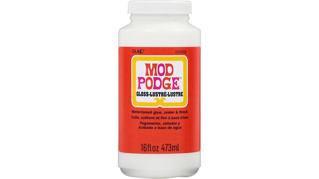 glossy sealer and glue