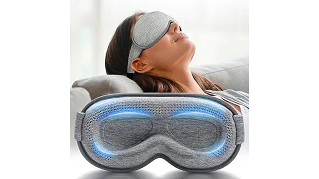 gray weighted sleep mask