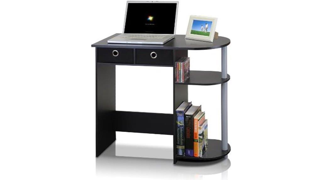 green laptop desk with drawers