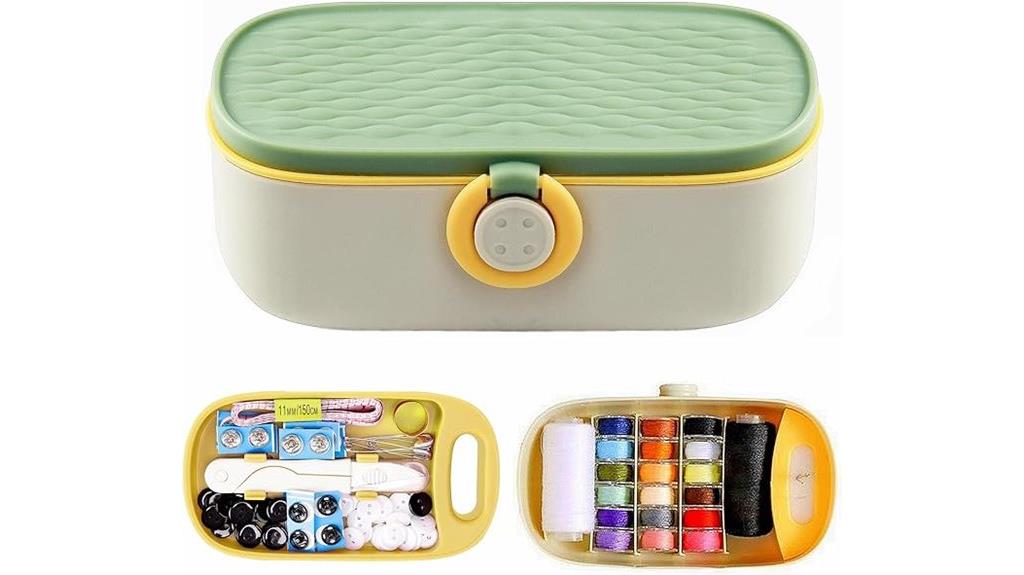 green sewing kit 135 pieces
