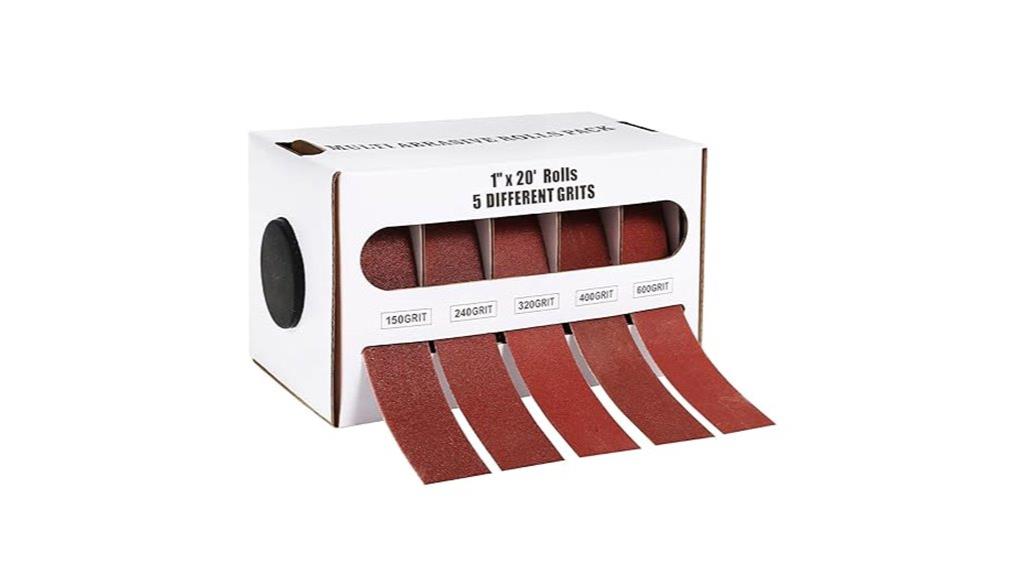 grits emery cloth roll