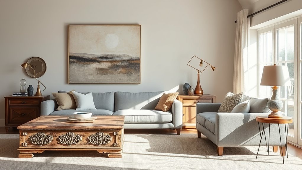 harmonious vintage modern palette