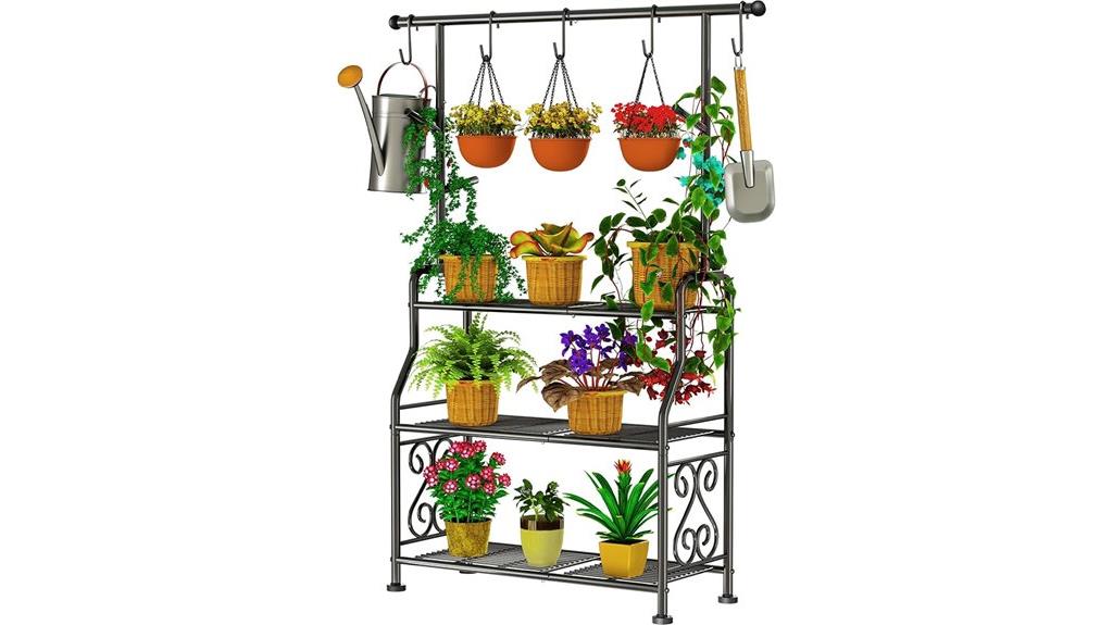 heavy duty metal plant stand