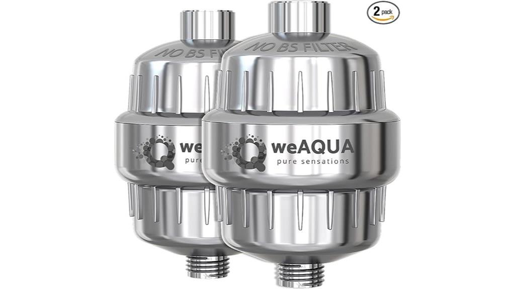 heavy duty shower filter pack