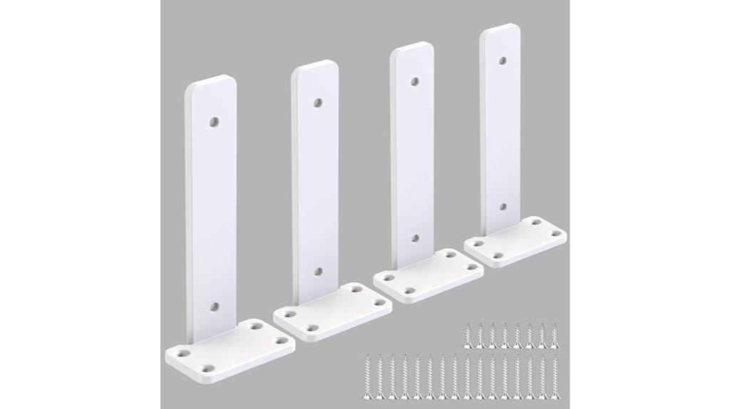 heavy duty white shelf brackets
