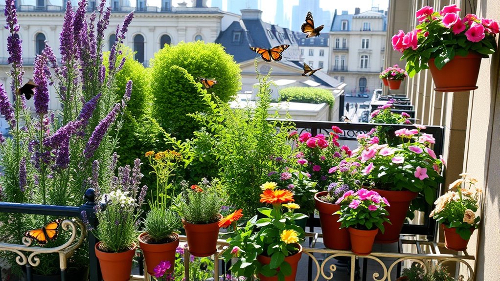 herb clusters ensure continuous pollination