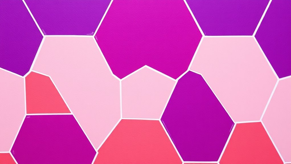 hexagon gradient wall design