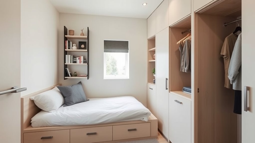 hidden corners become storage