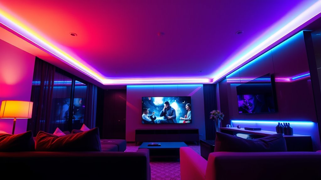 immersive media lighting synchronization