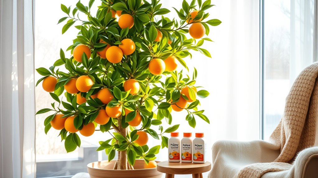 indoor citrus winter maintenance