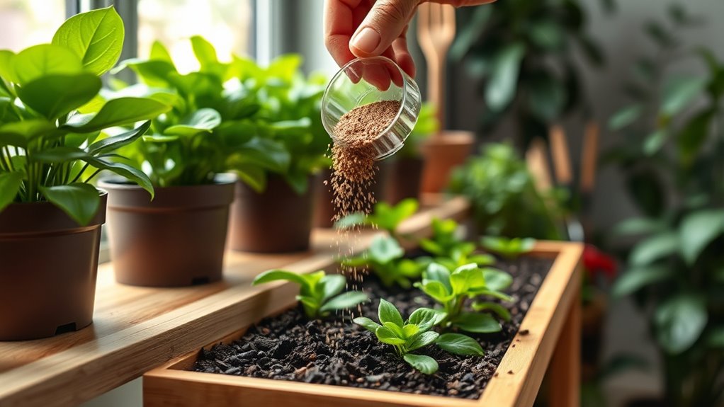 indoor garden fertilizer selection